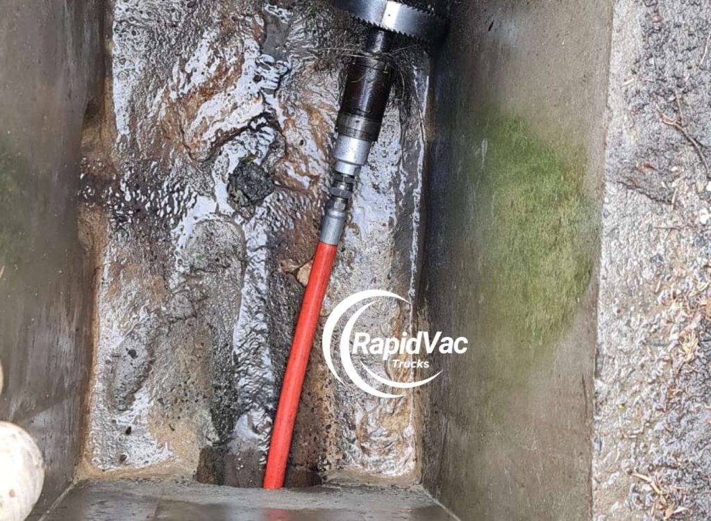 Professional drain cleaning services using advanced vacuum excavation technology by Rapid Vac Trucks Adelaide.