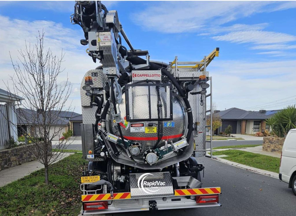 Controlled hydro excavation for site levelling and preparation in Adelaide.