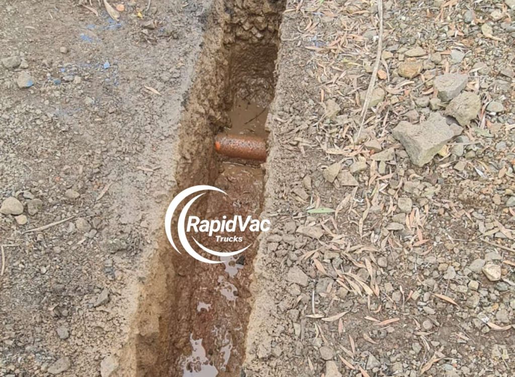 Trenching services for construction and infrastructure projects, provided by Rapid Vac Trucks Adelaide.